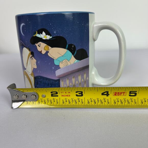 Disney Store Aladdin Coffee Cup Mug Animated Movie 90’s Genie Blue - Picture 12 of 12